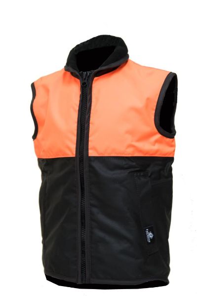 Picture of FAR SOUTH MONKEY ISLAND CHILDRENS OILSKIN VEST HIVIZ